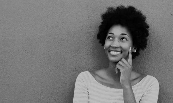 Woman smiling