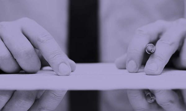 Man signing contract