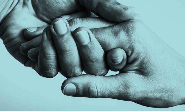 Hands holding