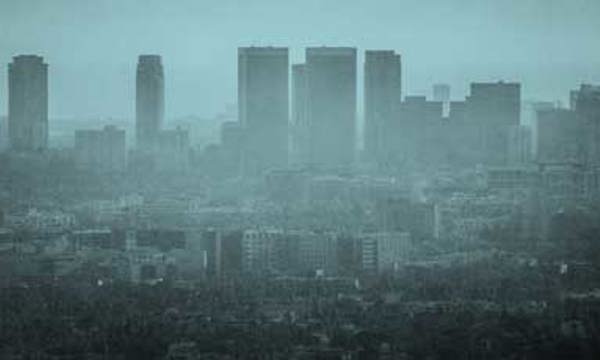 Polluted city