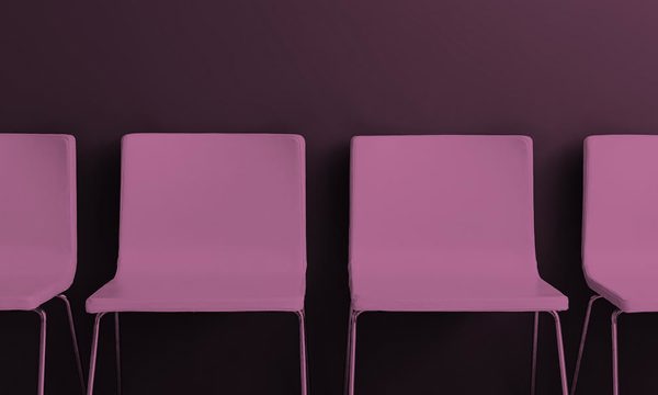 A row of four chairs 