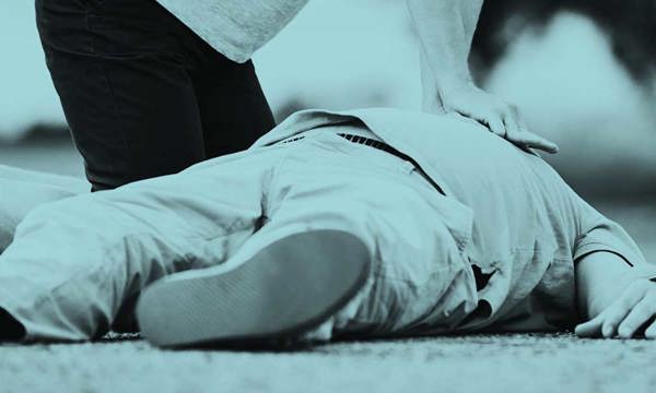 Man being given CPR