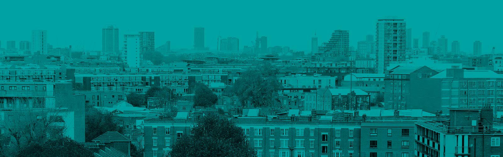 A landscape photo of a city