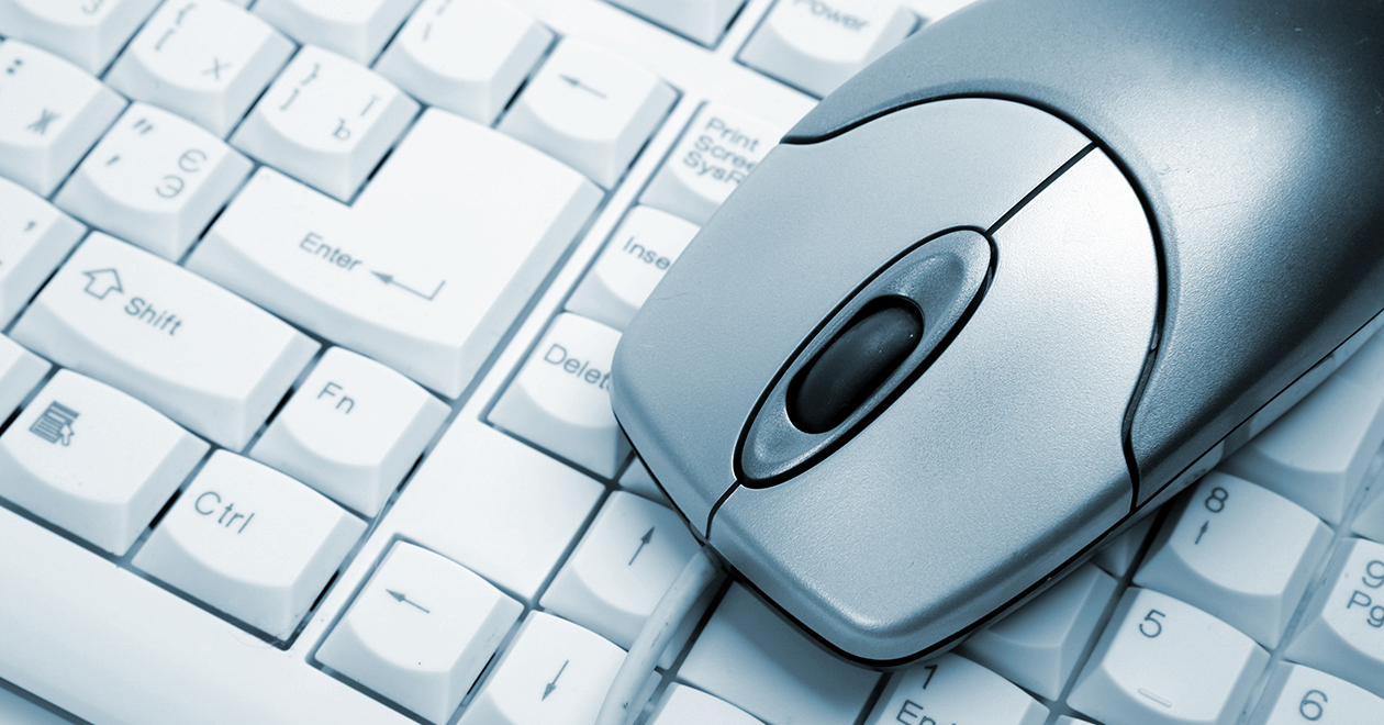 Computer keyboard and mouse