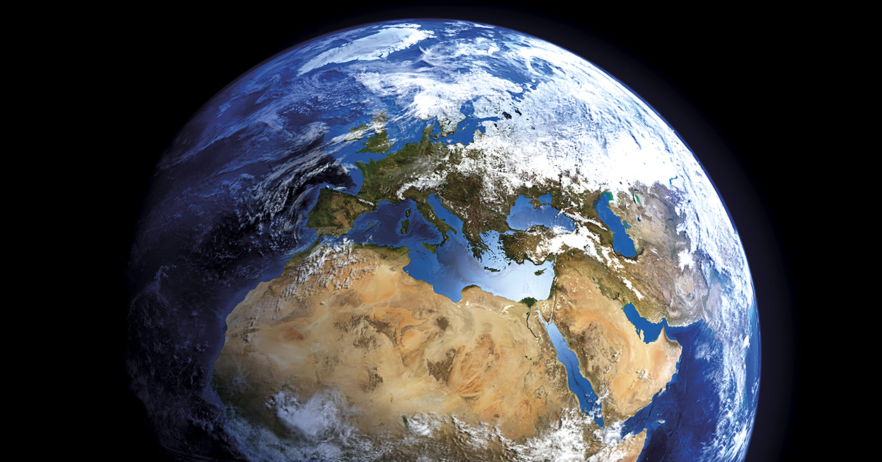 Image of the world from space