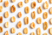 Rows of peanuts