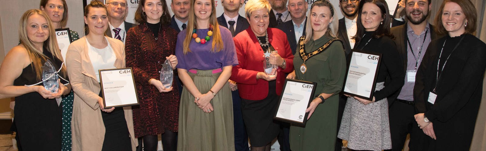 The winners at the CIEH Excellence Awards 2019