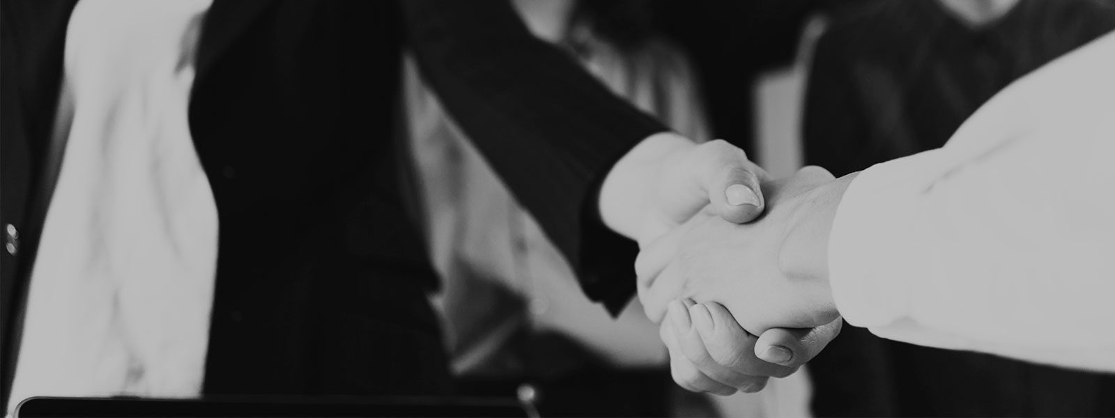 Close up of two people shaking hands