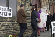 A polling station