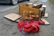 Fly-tipped rubbish