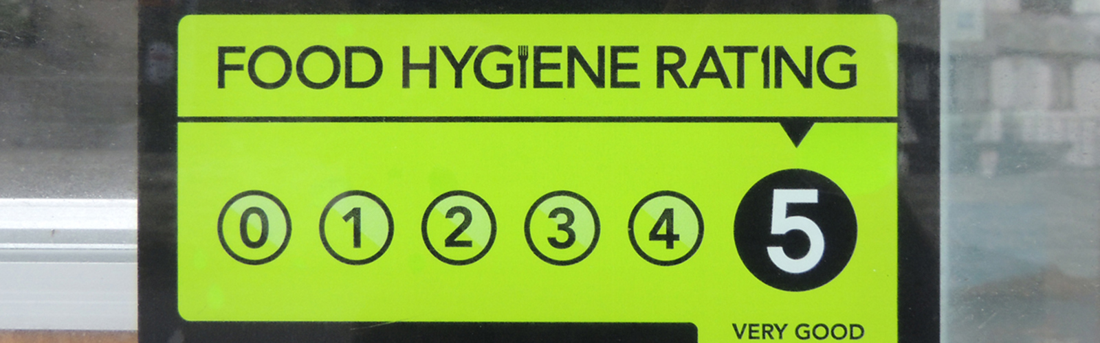Food hygiene rating scheme sticker