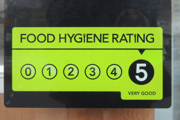 Food hygiene rating scheme sticker