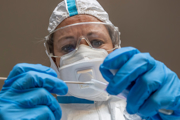 Nurse wearing PPE