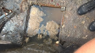 Clogged drain