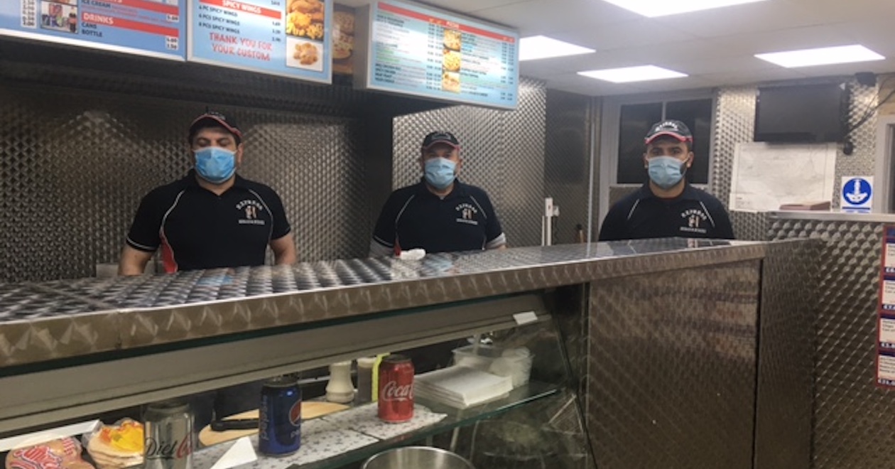 A Luton takeaway ready for business in COVID times