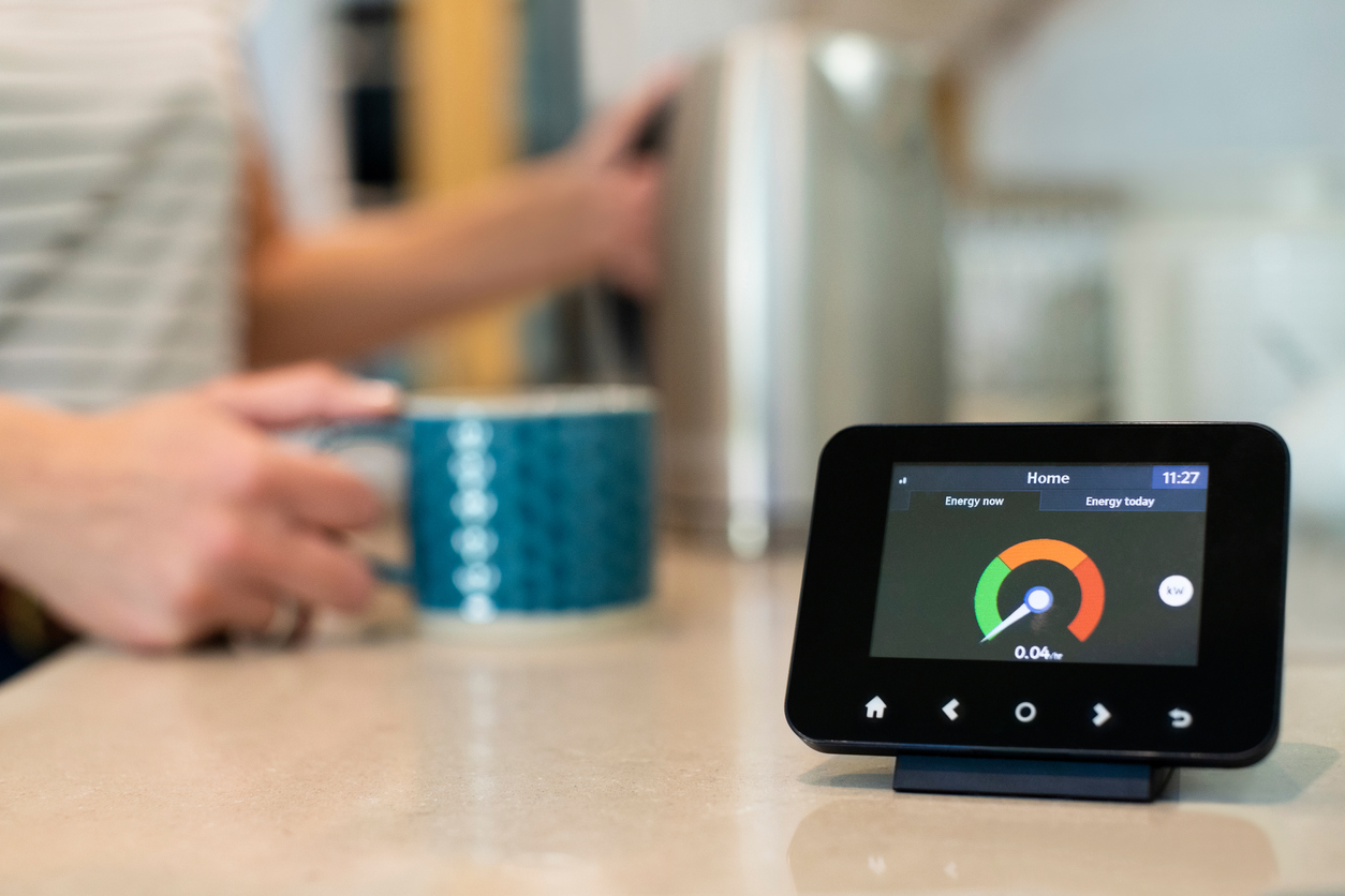 Digital energy efficiency metre in home