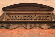 Coroner's court signage