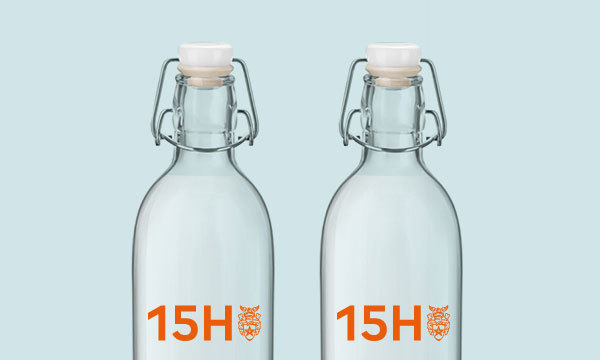 15Hatfield's bottles of water