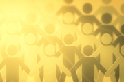 Illustration of people joining hands