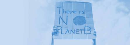 Image of a placard with the words 'There is no PlanetB'