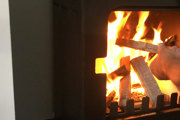 Wood burning in a wood burner