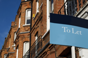 House with "To Let" sign outside