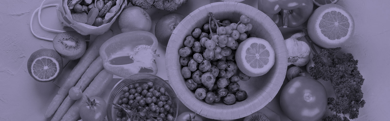 A range of fruit and vegetables