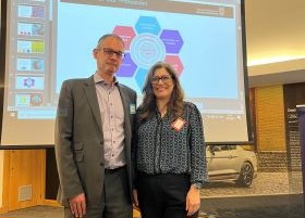 Jon Buttolph and Louise Hoskings at the South Wales Safety Alliance Conference 24