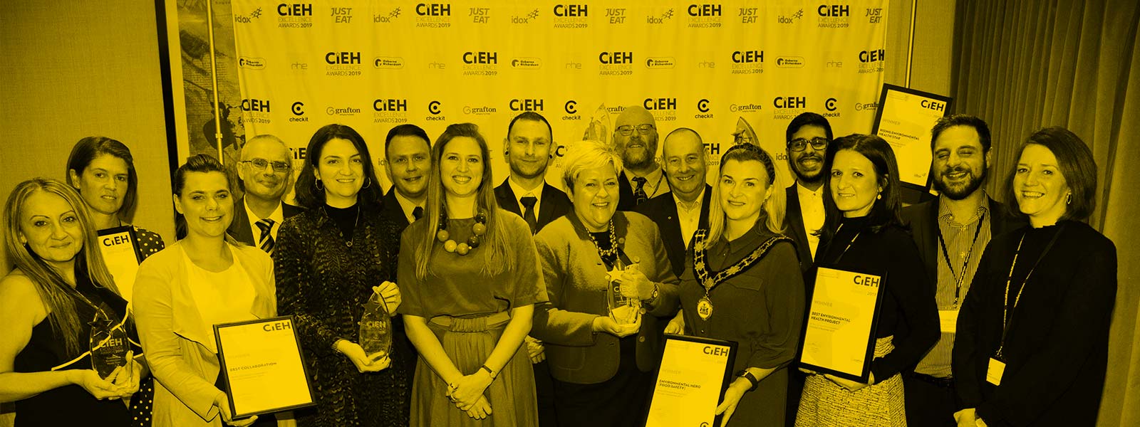Group photo of past CIEH Award winners