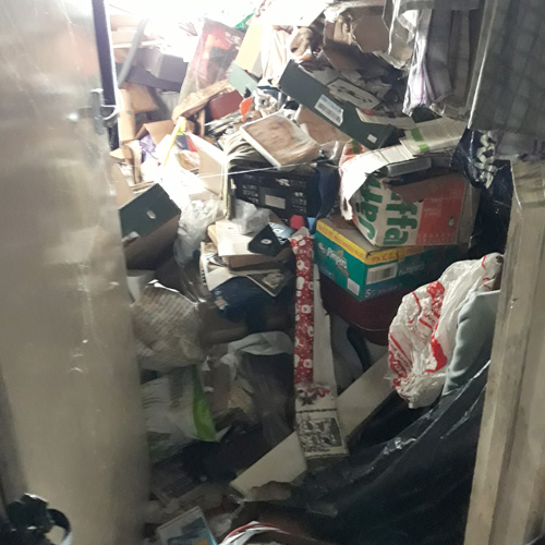 Photo from a hoarding case managed by Swale Borough Council