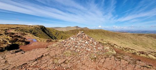 Second prize: Hilltops with a rock cairn, taken by Paul Miller