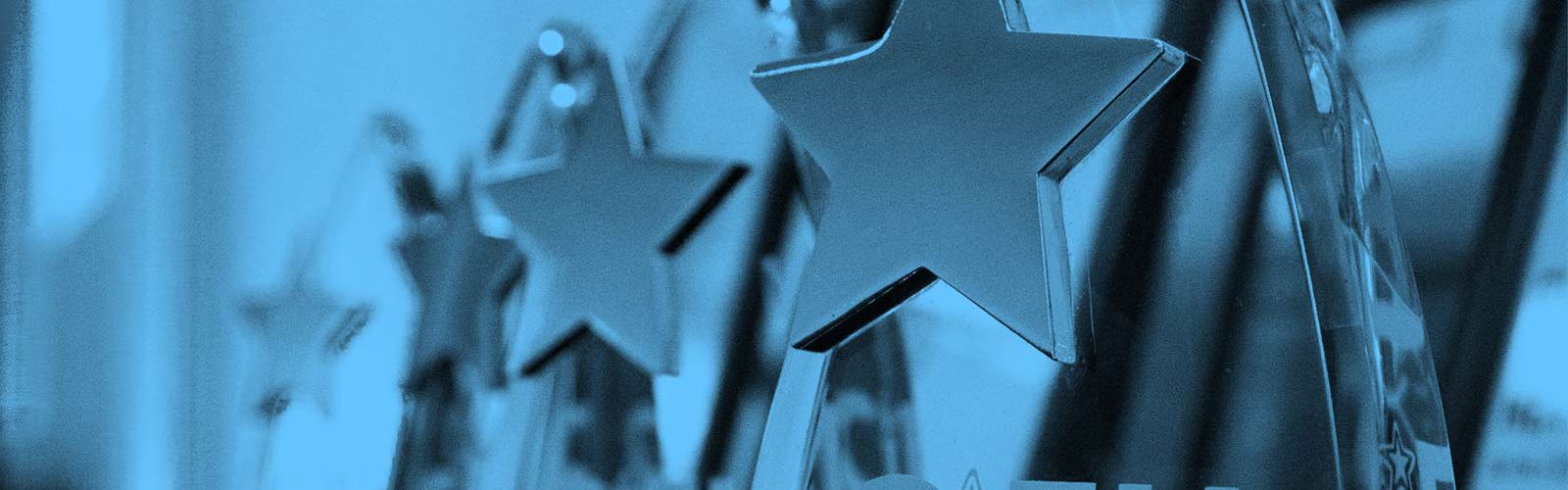 Awards with stars on