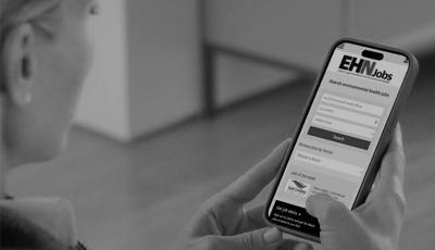 Person looking at EHN Jobs on a mobile phone